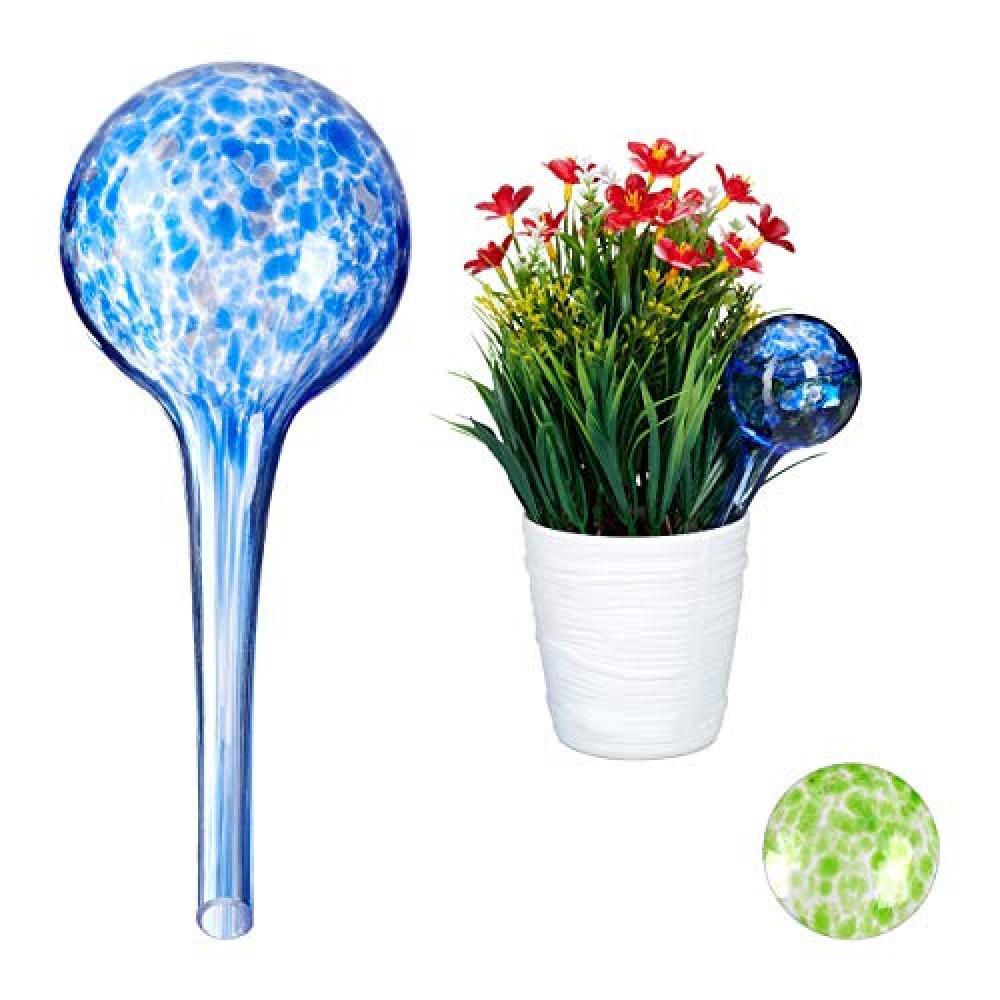 (TG. 15.00 x 6.00 x 6.00 cm) Relaxdays Set di 2 Sfere per Irrigazione, per Piant