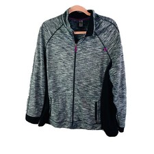 Avenue Black Heathered Athletic Jacket 22/24