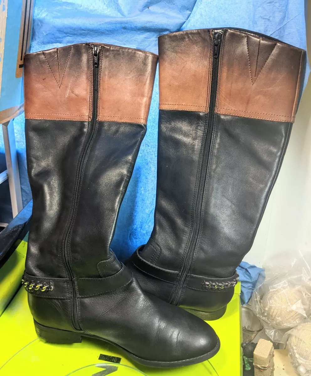 m and s black boots