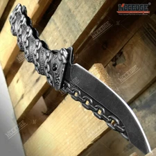 8" Full Steel EDC Pocket Knife Stonewash Finish Folding Knife Emergency Survival
