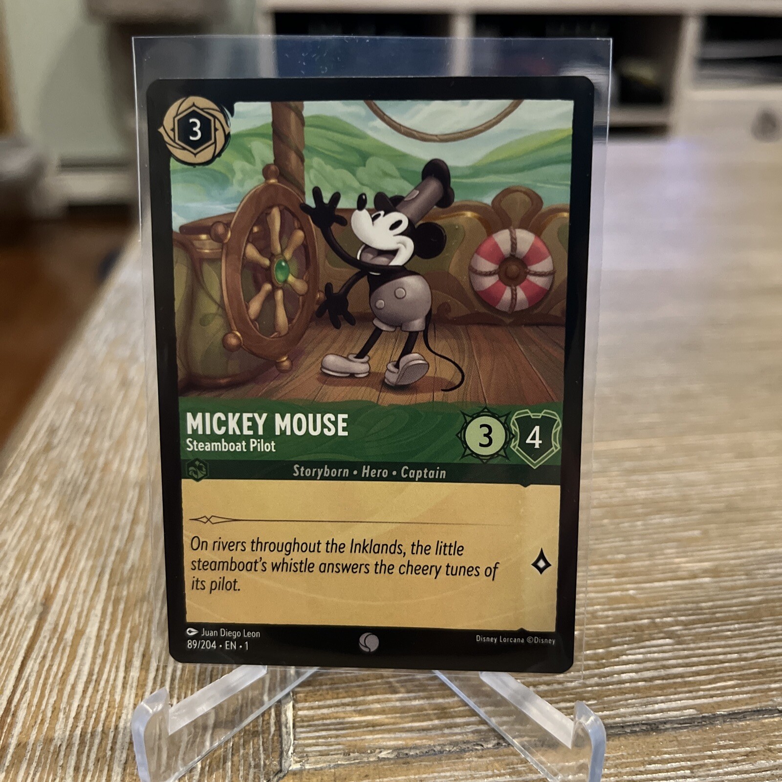 Disney Lorcana TCG: The First Chapter 89/204 Mickey Mouse Steamboat Pilot Common