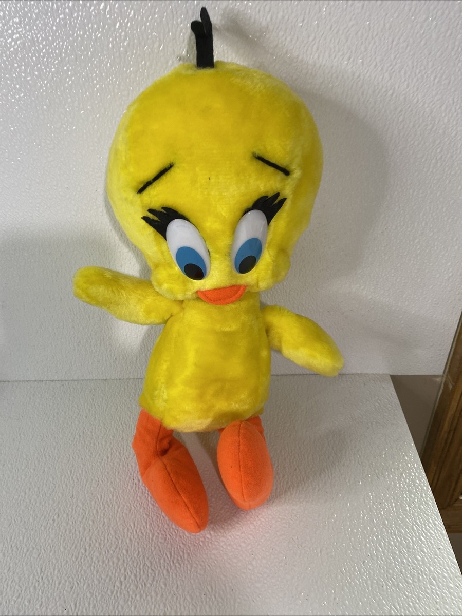 Vintage 1990 Tweety Bird Plush Looney Tunes Warner Bros Mighty