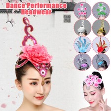Dance Headdress Stage Performance Folk Head Flower Hair Accessories Women 1x
