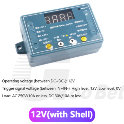 DC 5V 12V 24V Multi Function Delay Relay Trigger Cycle Delay Switch Timer Module