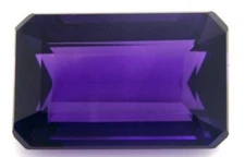 AFRICAN AMETHYST 8 x 6 MM EMERALD CUT ALL NATURAL AAA