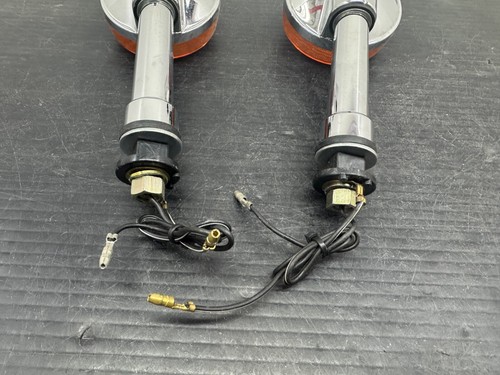 SUZUKI GN250 GS250 GS300 GS450 GS550 GS750 FRONT RIGHT LEFT TURN SIGNAL PAIR SET - Picture 2 of 7