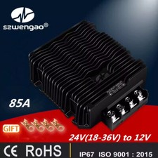 24V To 12V 85A 1020W DC Converter High Power Buck Waterproof 24V/36V To 12V
