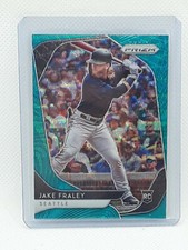 Jake Fraley 2020 Panini Prizm Baseball - #19 TEAL WAVE RC - Seattle Mariners