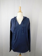 Victoria's Secret PINK Lightweight Pullover Hoodie - Blue, Medium 479