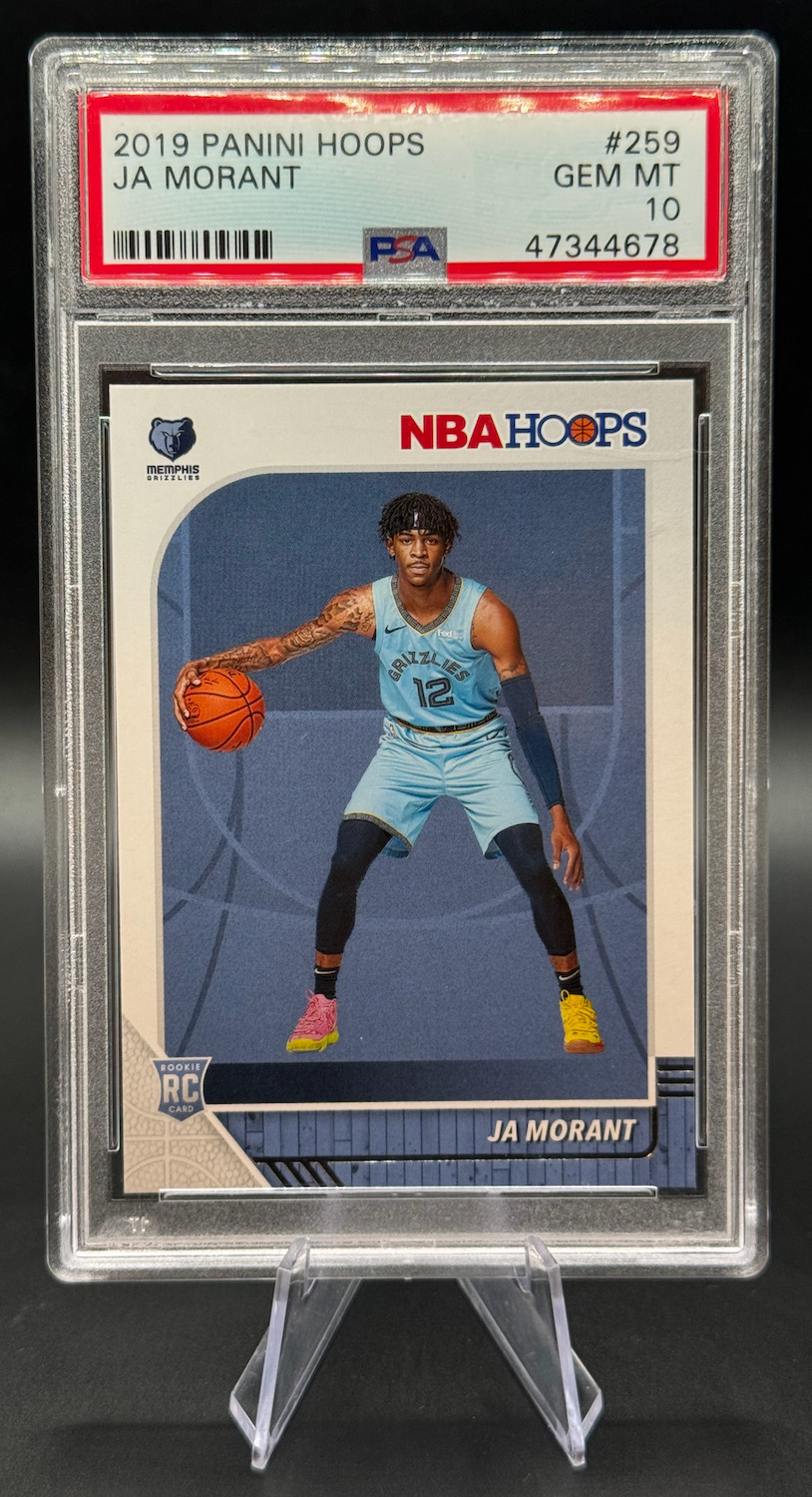2019 Ja Morant RC #259 Panini NBA Hoops Rookie PSA 10 Gem Mint | Grizzlies
