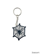 Spider Web Handmade Resin Keychain, Halloween, Christmas Gift, Key Ring, Charms
