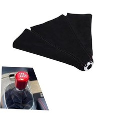 Car Shift Boot Cover, Suede Leather Gear Shift Knob Cover, Manual/Auto