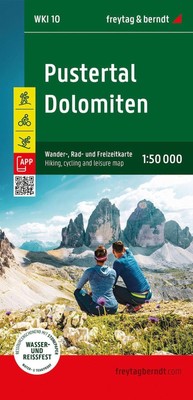 Pustertal - Dolomiten Wander-, Rad- & Freizeitkarte Faltbuch