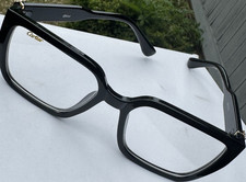 CARTIER Full Rim Black Eyeglasses Frames Plas...