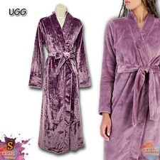 NWD UGG Women's S Marlow Tie-Waist Long-Sleeve Fleece Bath Robe 199130 Geode 145