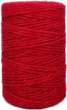 Red 2.5mm Jute Twine 328 Feet Heavy Duty Garden Twine String for Arts Crafts and