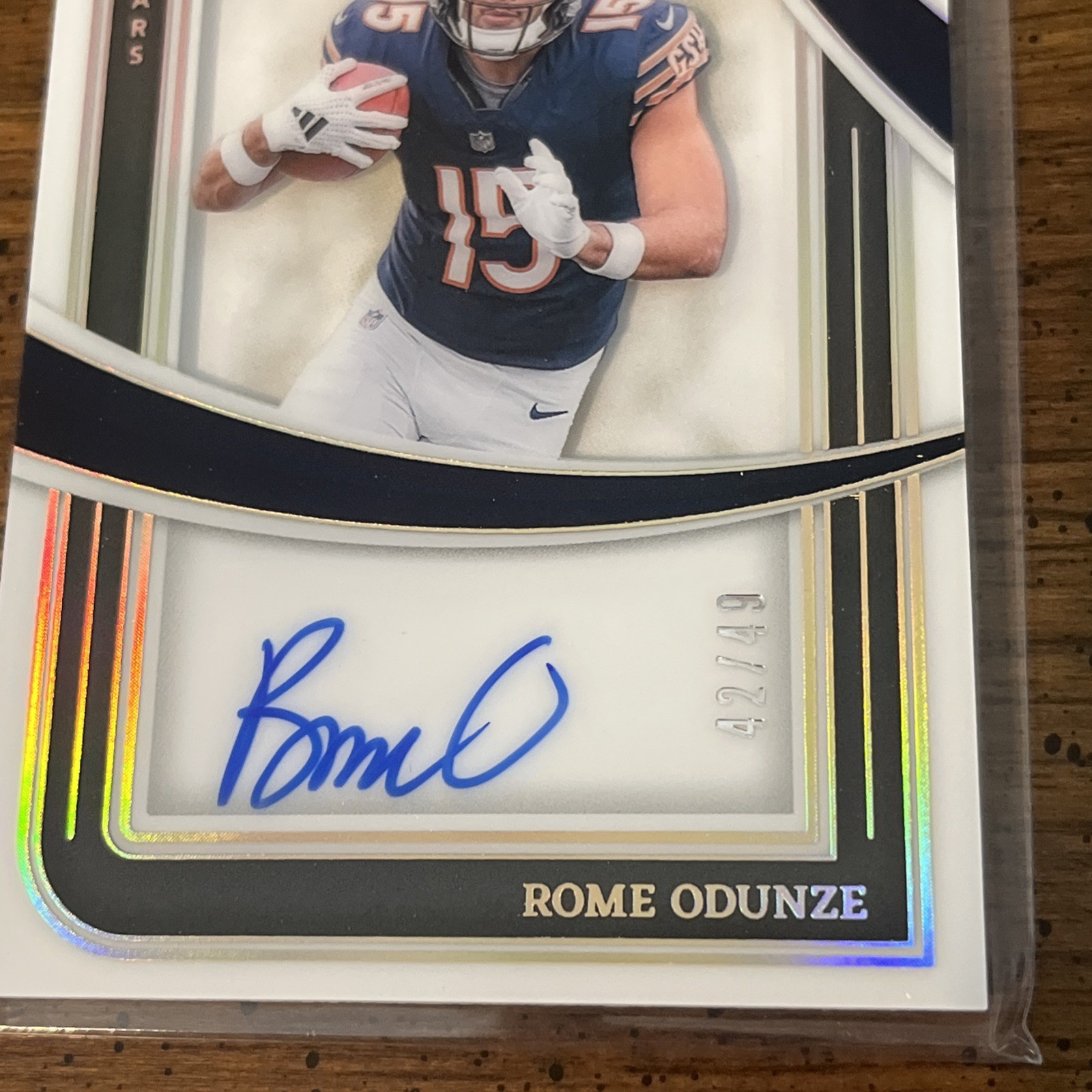 Panini 2024 Immaculate Rome Odunze Rookie Auto #IRSS-ROE /49 Bears NFL view 3