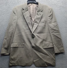 Hart Schaffner Marx Nordstrom Blazer Jacket Mens 44R Brown Wool Single-Breasted