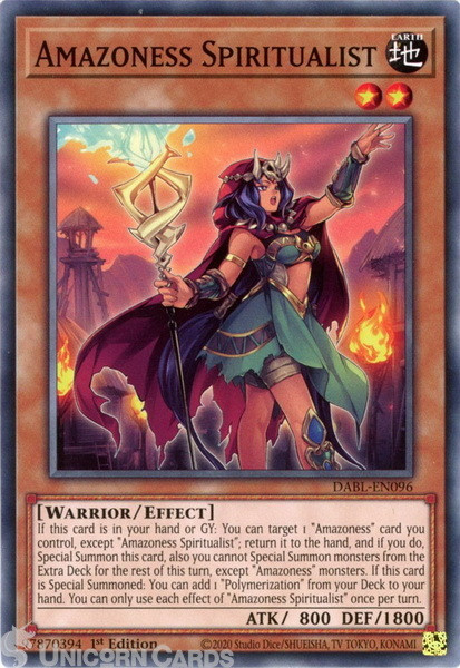 DABL-EN096 Amazoness Spiritualist :: Common 1st Edition Mint YuGiOh Card