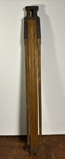 Antique Wood and Brass Tripod 1 Leg Part Only Not Complete Tripod 55" Extended