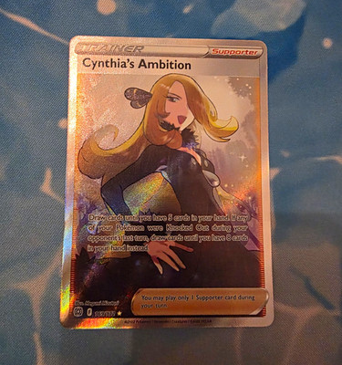 Cynthia's Ambition Full Art Ultra Rare Holo 169/172 Brilliant Stars EN NM