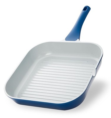 KOCH SYSTEME CS 11 Inch Nonstick Grill Pan for Stove Tops, Square Pan with Po...