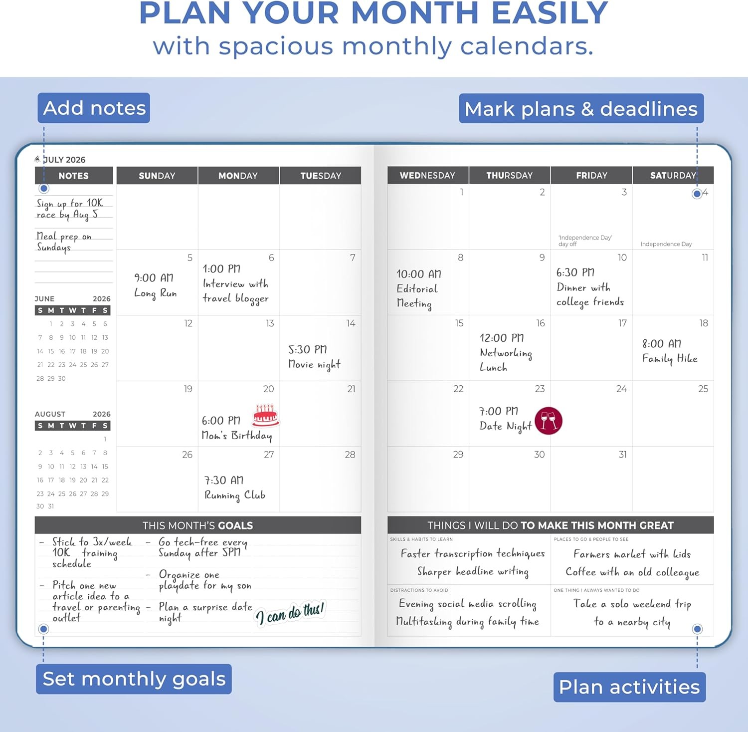 Clever Fox Planner PRO Dated (Jan 2026–Jan 2027) Weekly & Monthly Life Planner
