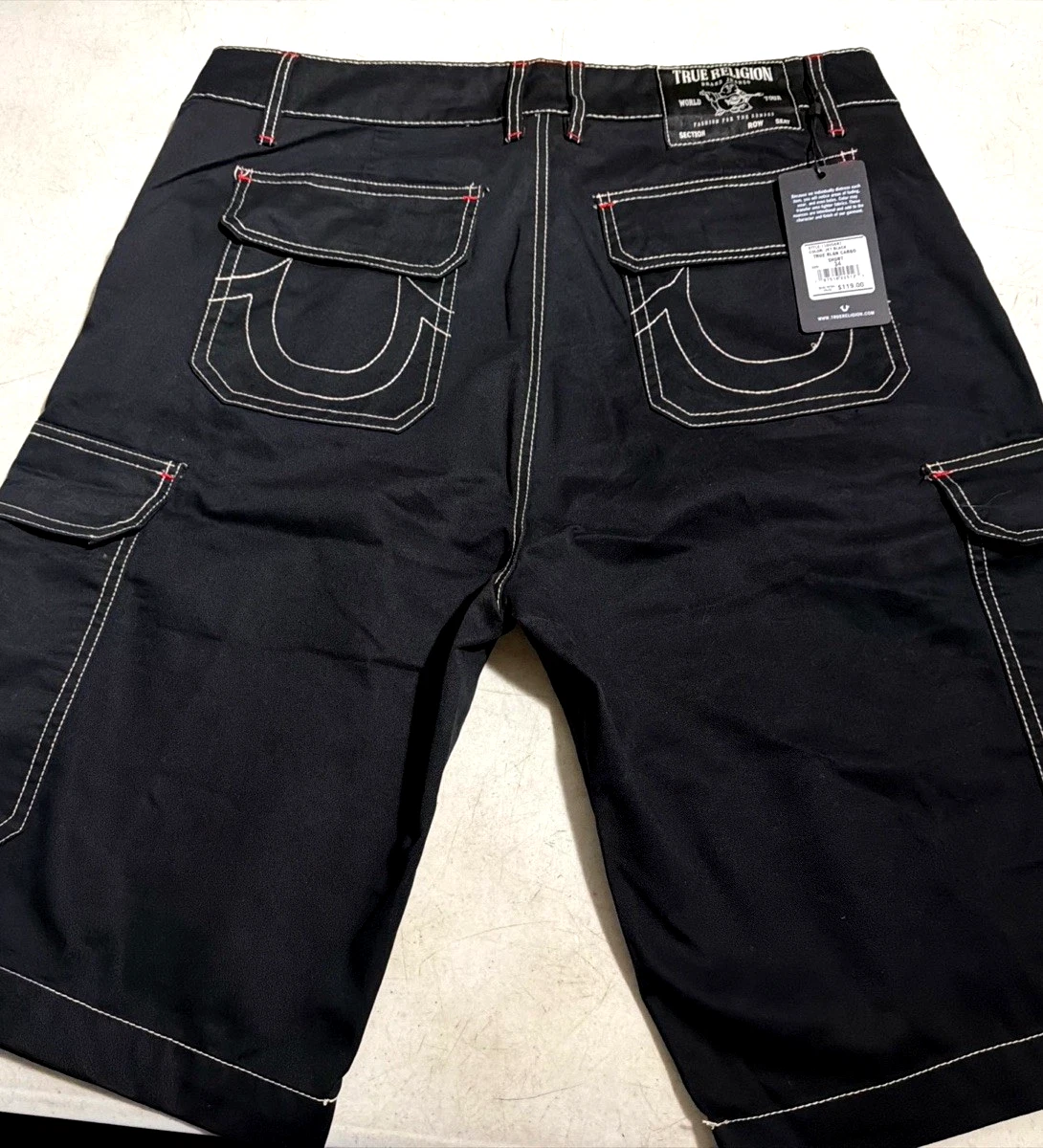 25+ True Religion Cotton Black Shorts for Men for sale | Updated