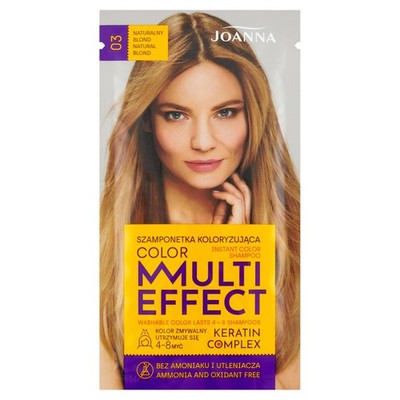 Tönungsshampoo Joanna Multi Effect 4-8 Wäschen, Ammoniakfrei, Natürliches Blond
