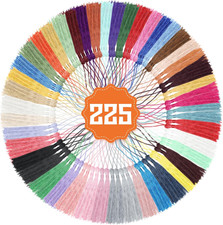 225 Pieces Bookmark Tassels, 45 Colors Bulk Tassels for Crafts, Jewelry Making