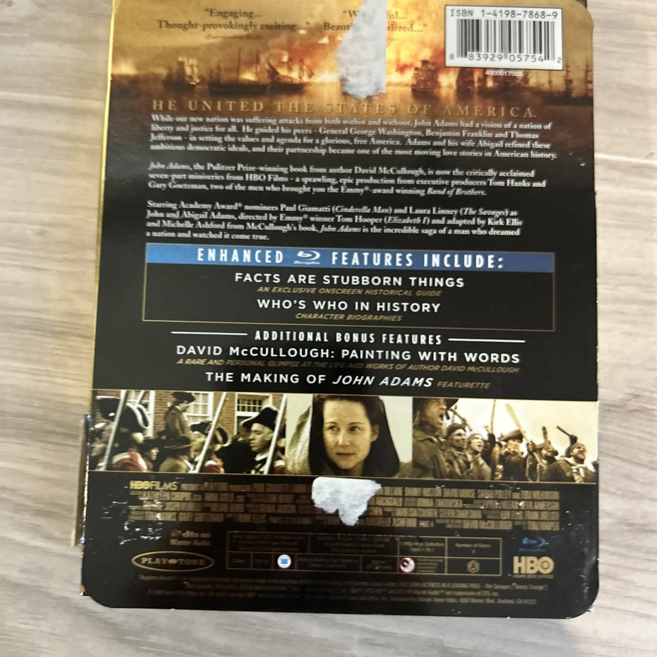 John Adams (Blu-ray, 2008, 3-Disc Set) Used Good Condition  - Image 4 of 4