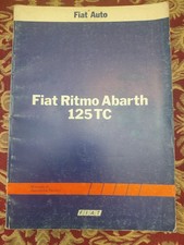 manuale officina catalogo Fiat Ritmo Abarth 125