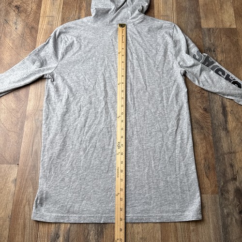 Adidas Chop Fade Hooded Graphic Tee Boys Large Gray Athletic Training 6188 - Picture 5 of 8