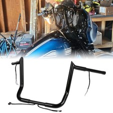 PRE-WIRED 14" Meathook Bar Ape Hangers Handlebar For Harley 2014-2023 FLHX FLHT