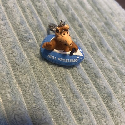 ALF Figur, Blau Raumschiff, Bully, Null Problemo, ca.5 cm, selten Anhänger Key