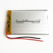 LiPo Li Polymer Rechargeable Battery 805080 3.7V 4000mAh 14.8wh For power bank