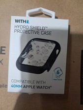 WITHit Hydro Shield Drop Tested Case for Apple Watch 40mm Black/Clear