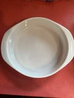 PYREX 9" White Milk Glass Pie Pan #209 Baking Dish Round Plate Lot of 2 Vintage