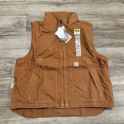 Carhartt FR Flame Resistant Quick Duck Insulated Vest Brown 3XL