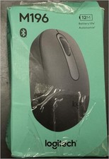 Logitech M196 Bluetooth Wireless Mouse, Compact, Portable, 12Mo Battery, Smooth