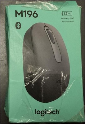 Logitech M196 Bluetooth Wireless Mouse, Compact, Portable, 12Mo Battery, Smooth 