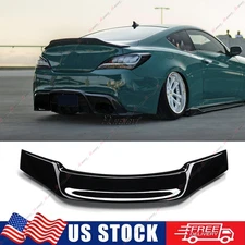 FOR 2010-2016 GENESIS COUPE KDM R STYLE GLOSS BLACK DUCKBILL TRUNK SPOILER WING