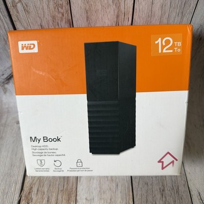 WD My Book 12TB Desktop External Hard Drive - WDBBGB0120HBK-Newm - Brand New