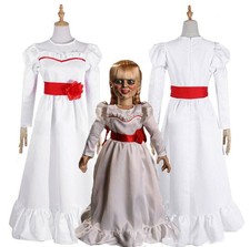 ANNABELLE The Conjuring Doll Adult Kids Costume Fancy Dress Halloween Cosplay UK
