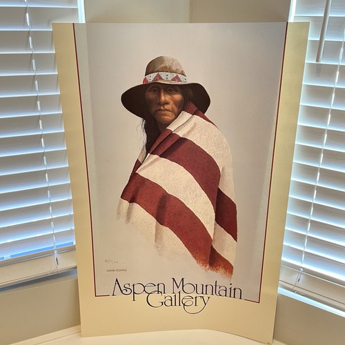 Mark Rohrig Aspen Mountain Gallery Native American In Blanket Poster ...
