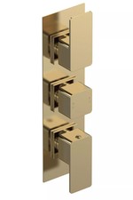 Image of Empire Square Concealed Triple Thermostatic Shower Valve w/ Diverter (3 Outlets)