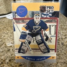 CURTIS JOSEPH, 1990-1991 PR SET ROOKIE CARD. rookie card picture