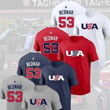 HOT! David #53 Bednar USA World Baseball 2026  Name & Number Fan Gift