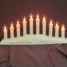 Christmas Window Electric 10 Candles Working Bulbs Included