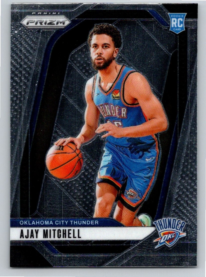 2024-25 Prizm #226 Ajay Mitchell RC Rookie Oklahoma City Thunder Free Shipping!